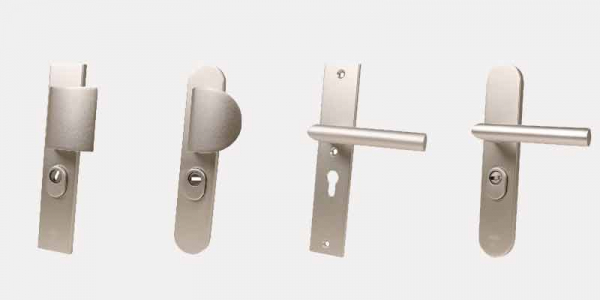 Oxloc aluminium vastdraai veiligheid deurbeslag